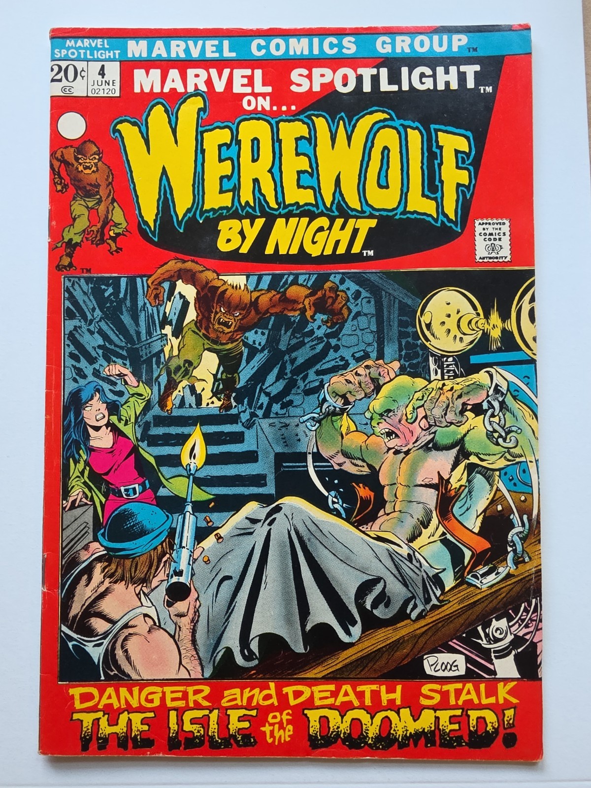 Marvel Spotlight #4 (Marvel June 1972) First Darkhold Werewolf by Night