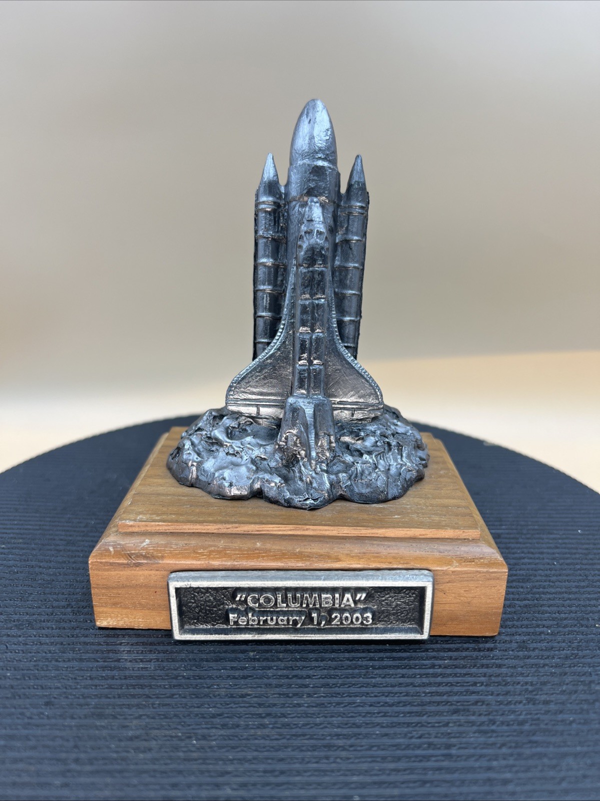 NASA Columbia Space Shuttle Launch Ricker Pewter Statue SIGNED 316/750