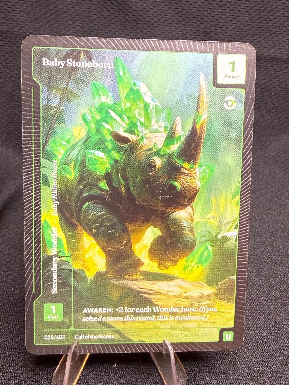 Wonders of the First #228/402 Baby Stonehorn
