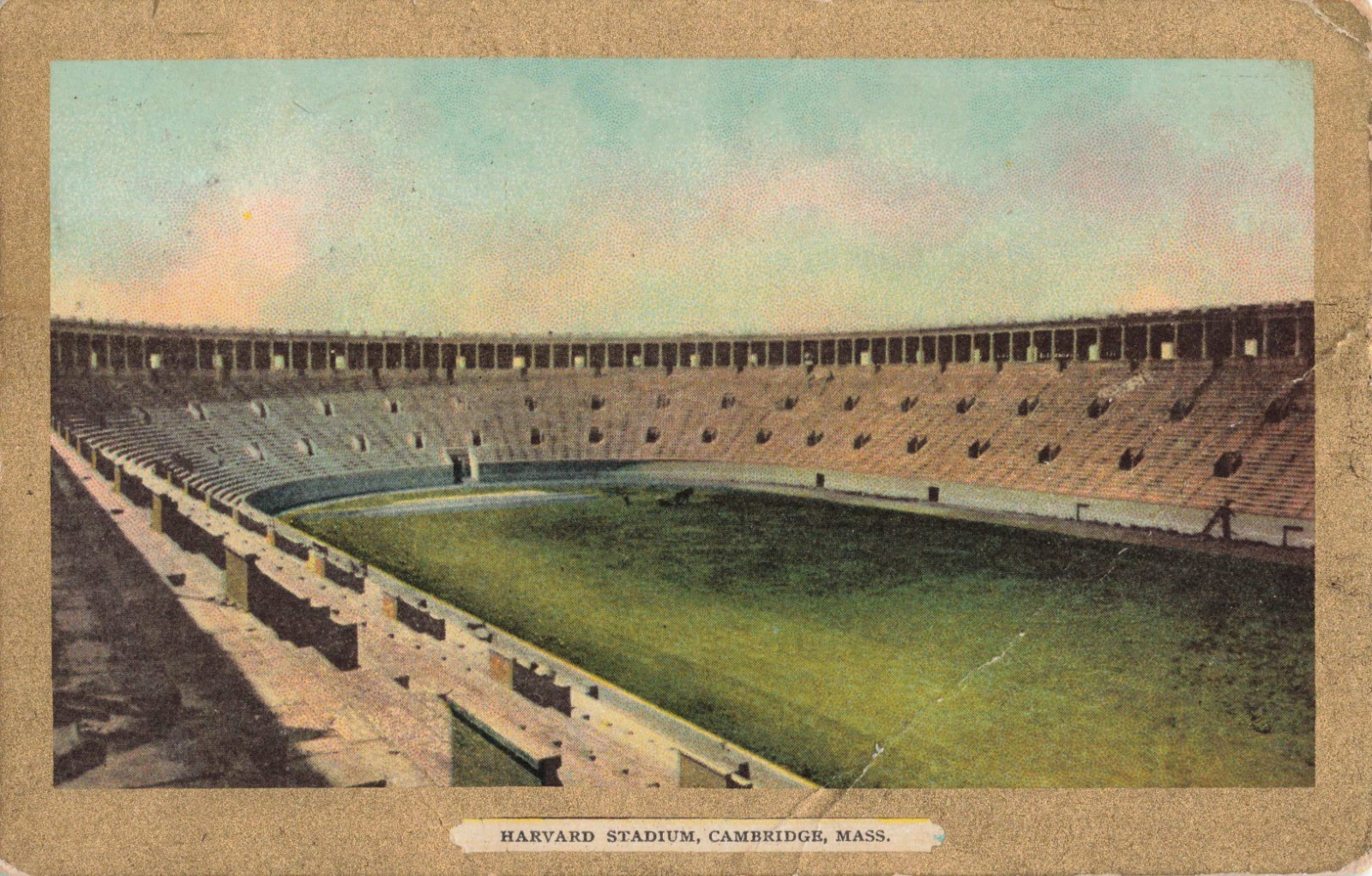 Harvard Stadium - Cambridge Massachusetts MA - PM 1911 Postcard