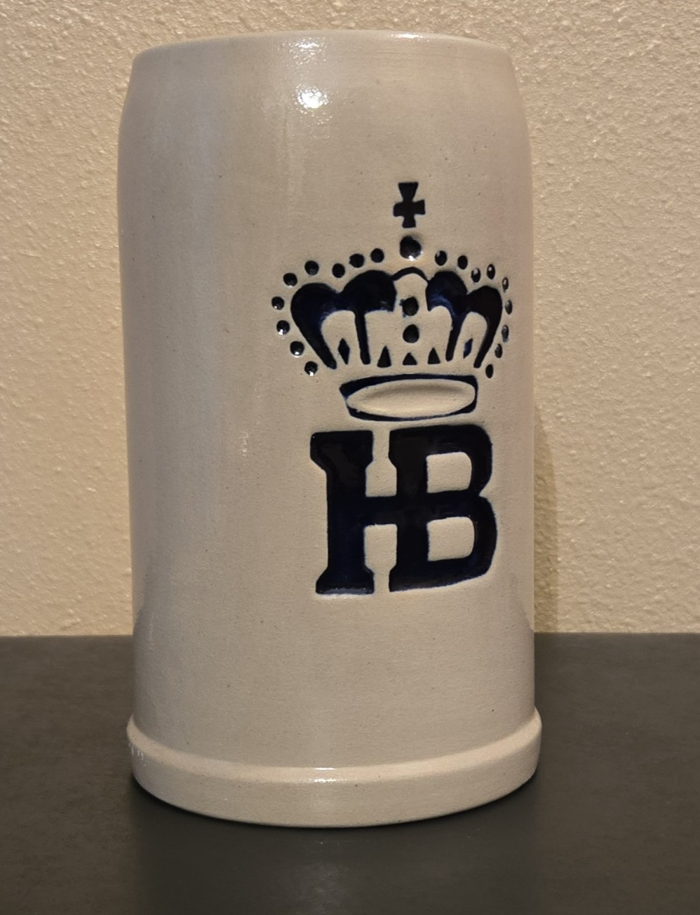 Vintage HB Hofbräuhaus München Beer Stein 1L West Germany Gerz Stoneware Mug