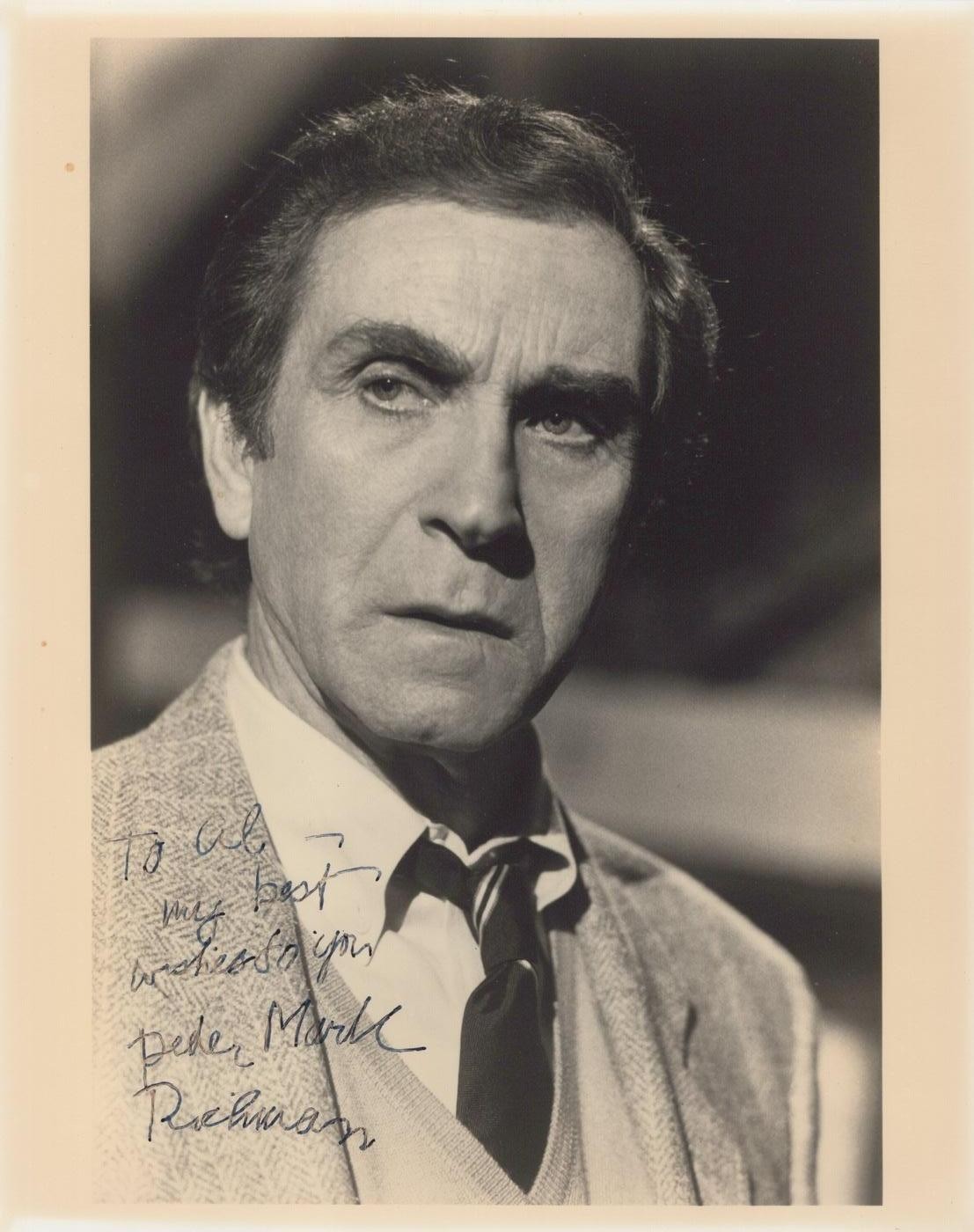 Peter Mark Richman Actor Dynasty Twilight Zone Vintage 1970s - Hand Signed Photo