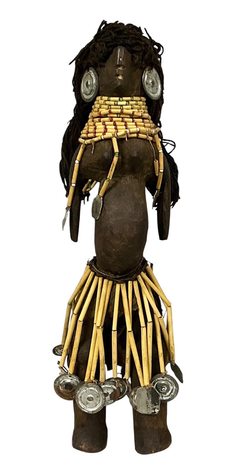Vintage African Turkana Kenya Ikoku Fertility Doll Handmade 13” Tribal Cultural