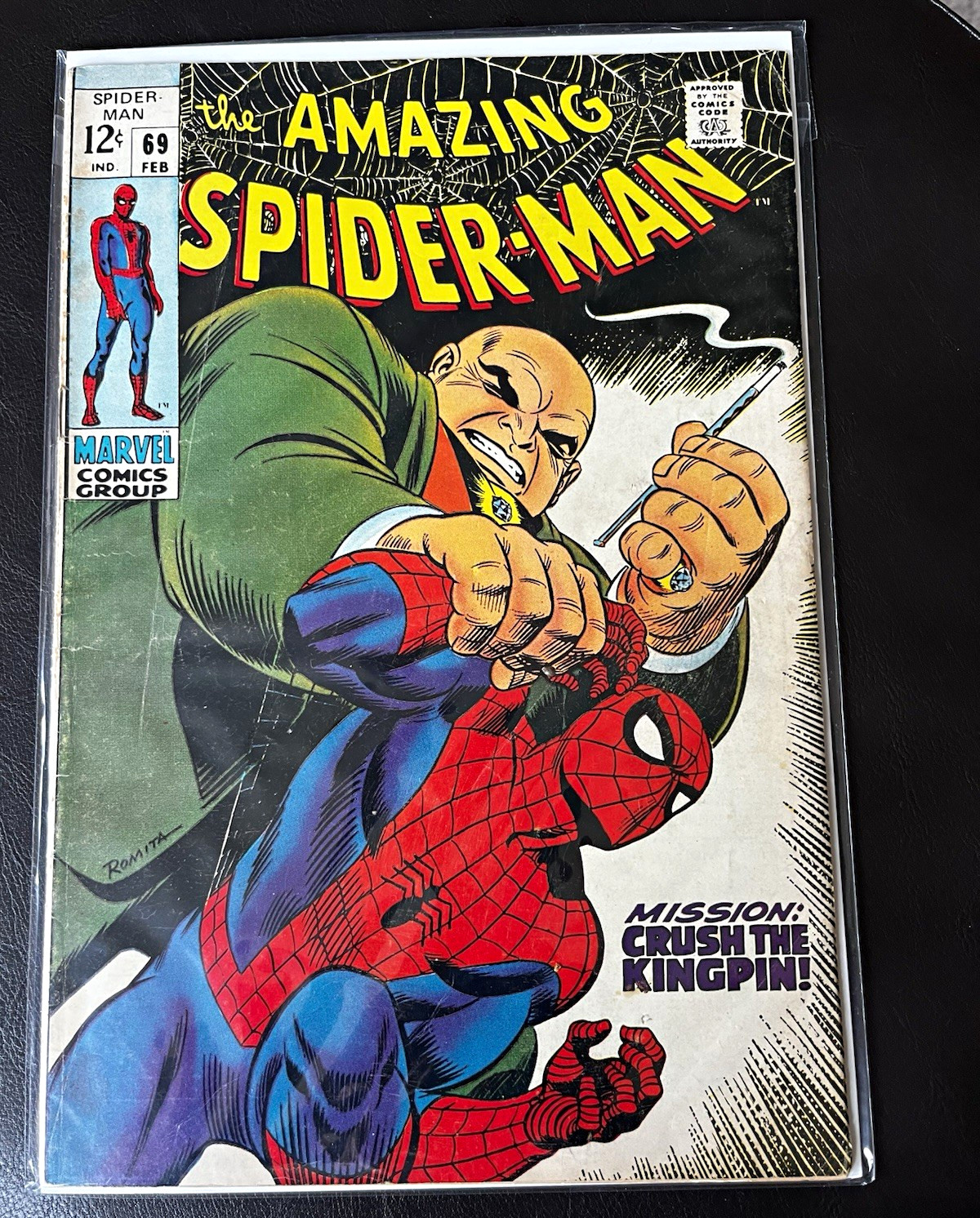 Amazing Spider-Man #69 (1968) / Nice Copy/Classic Kingpen Cover by John Romita