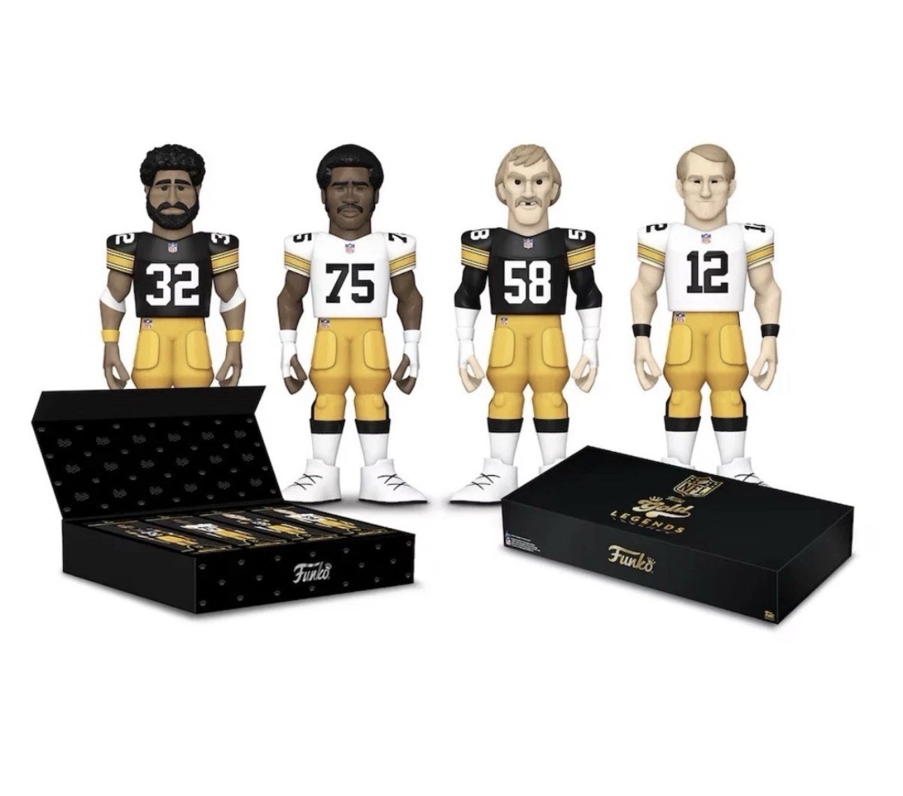 Funko Gold Legends NFL Pittsburgh Steelers Limited Edition 4-Pack Vinyl Figures