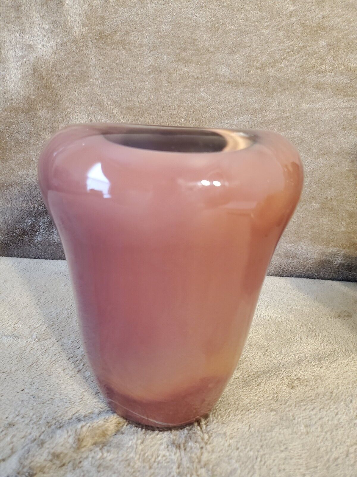 Art Glass Swirled Multicolored Glass Vase