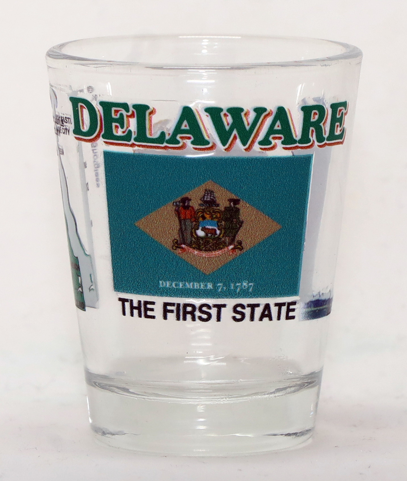 DELAWARE THE FIRST STATE ALL-AMERICAN COLLECTION SHOT GLASS SHOTGLASS