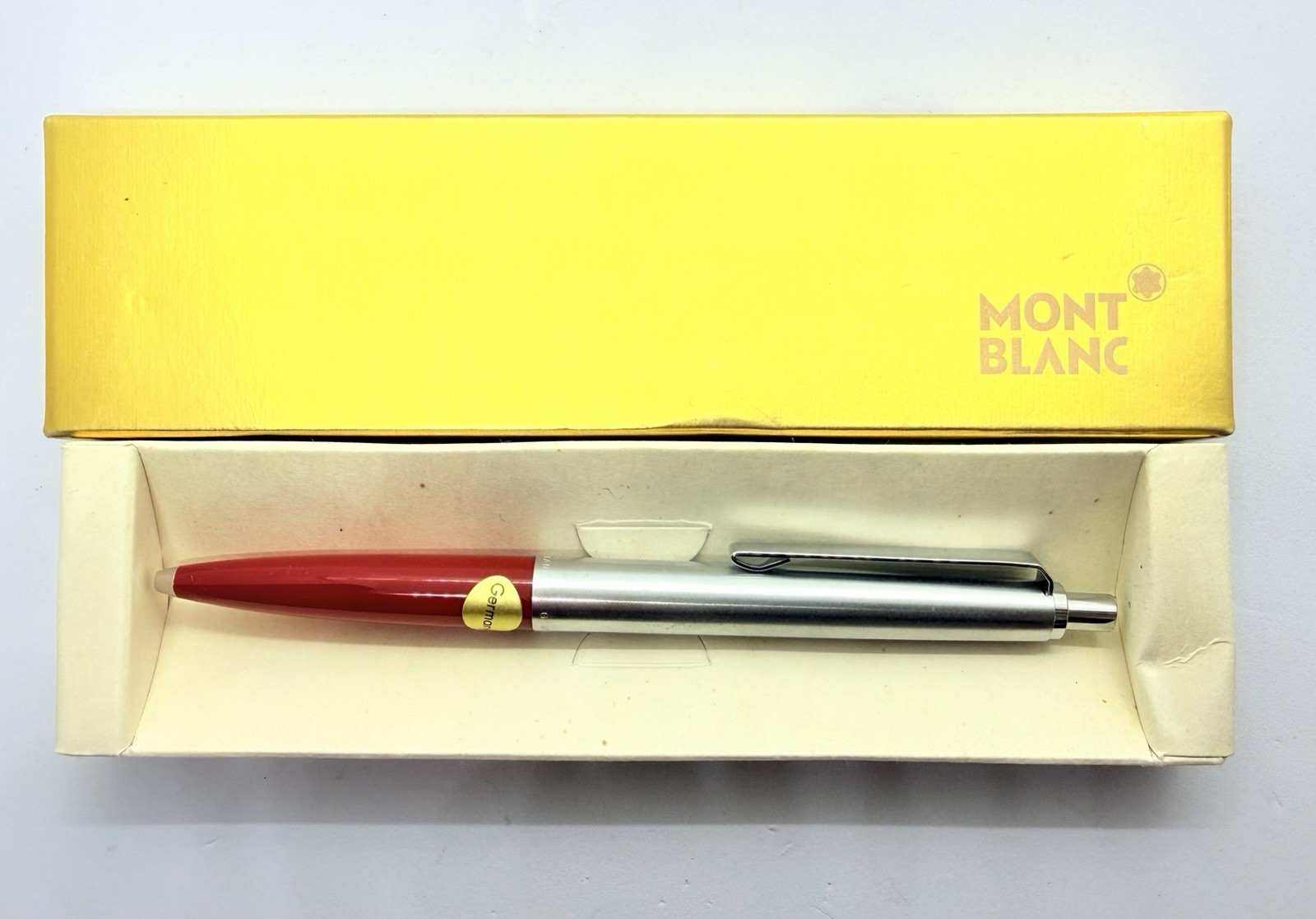 NOS 1970s  Montblanc 692 Resin Metal Ballpoint Pen Push Full Functional Box