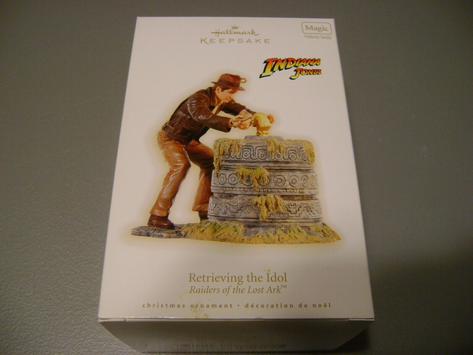 Indiana Jones Retrieving the Idol  2009 Hallmark Ornament  New in box