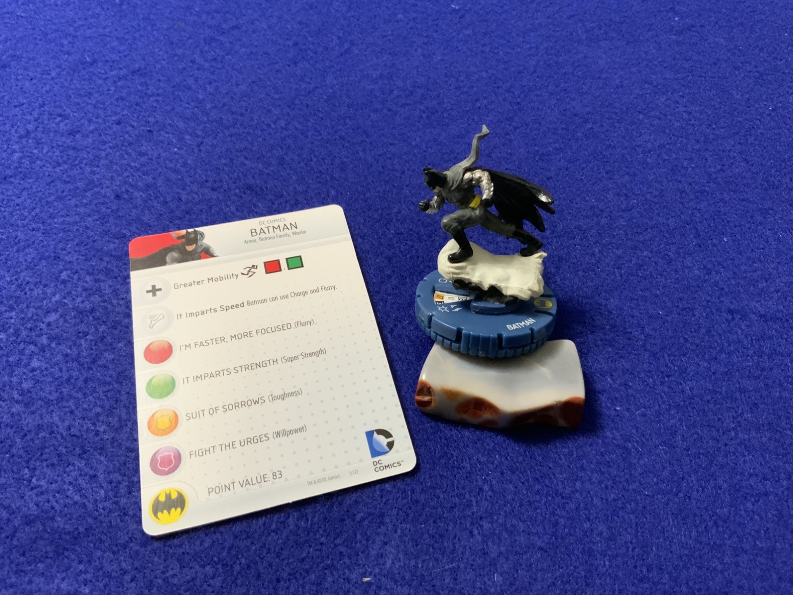 DC Heroclix Batman 059 Batman Chase with card 