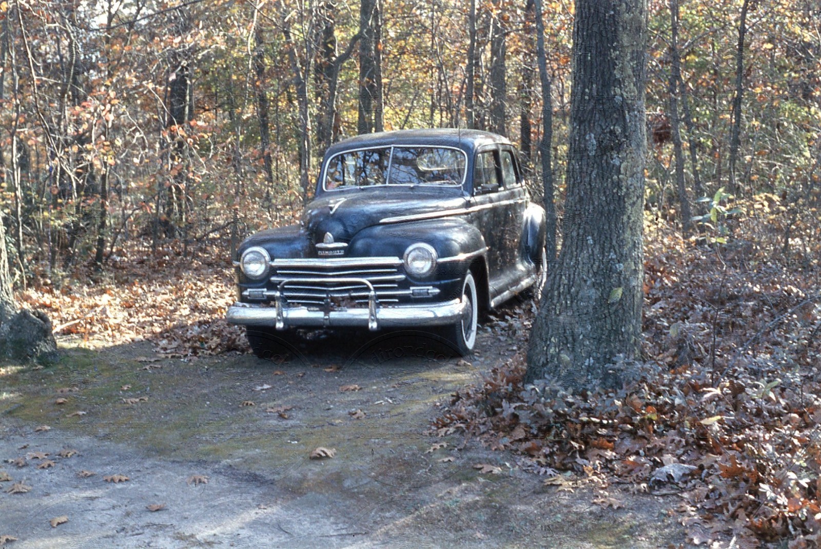 1947 or 1948 Plymouth Special De Luxe four-Door Sedan 1950s 35MM Slide