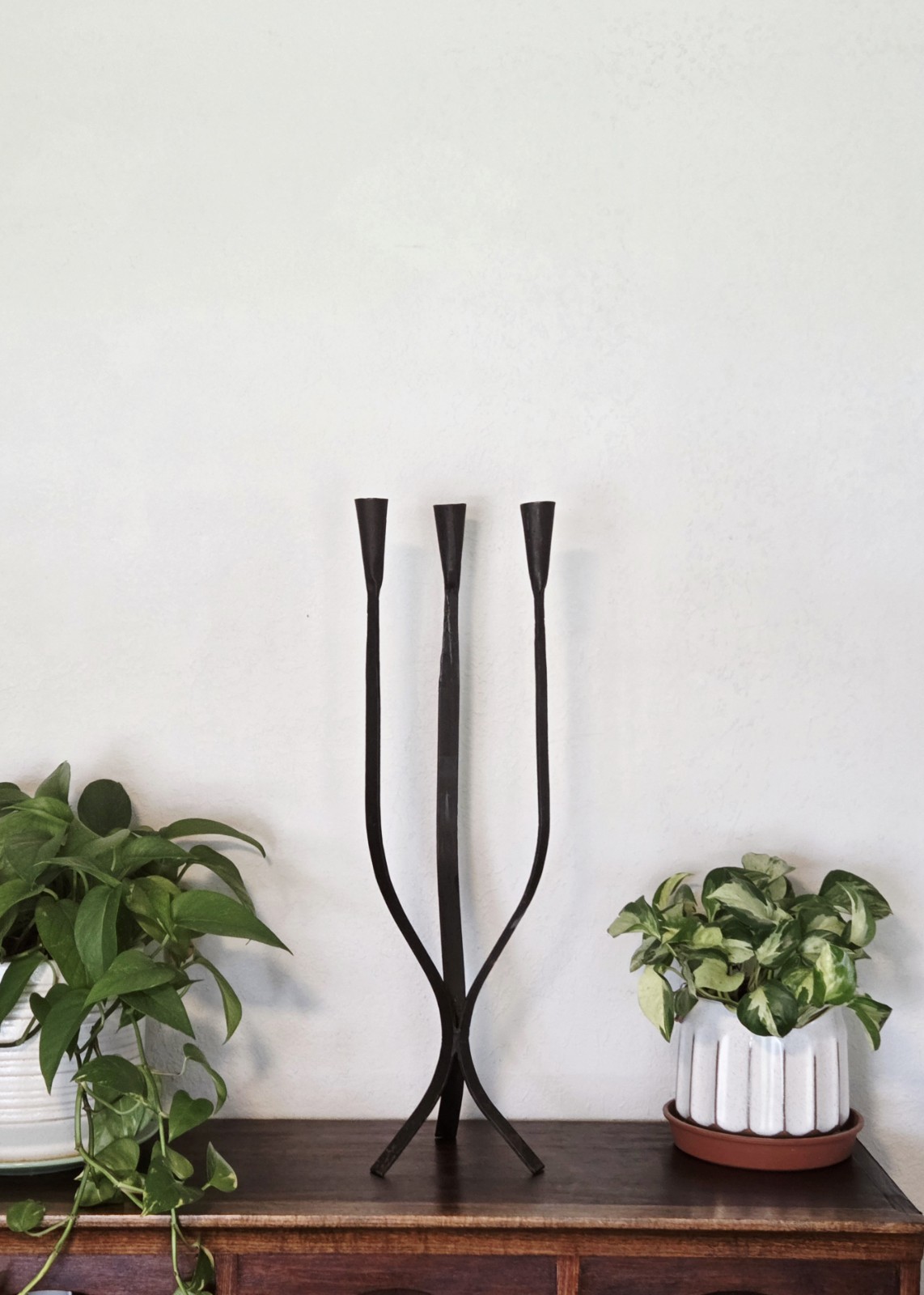 Vintage MCM Van Keppel-Green  Wrought Iron Candelabra