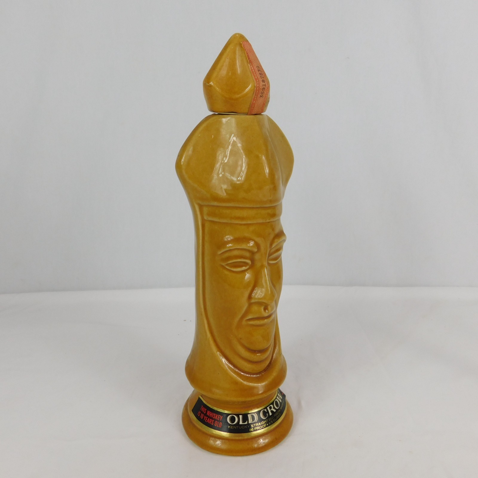VTG 60s Old Crow Chessmen Decanter Chess Piece Light Bishop Empty Décor LB02