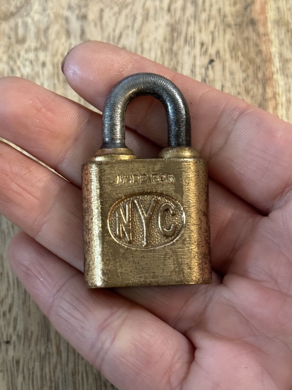 Vintage Yale NYC Padlock No Key Lock