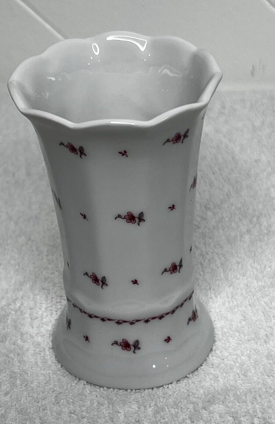 Porcelain Floral Vase made in Germany Vintage Excellent Condition