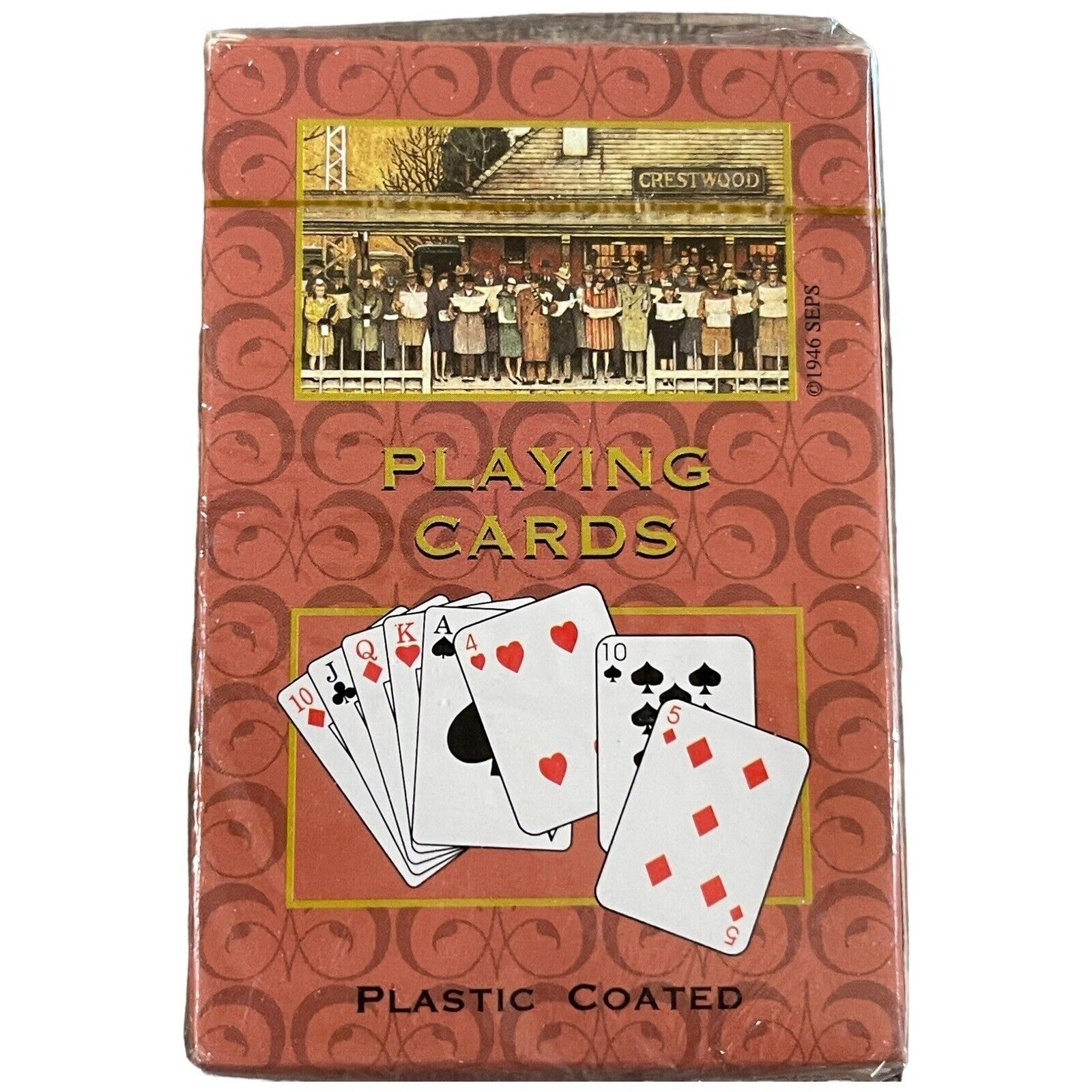Vintage Saturday Post Sherwood Brands Playing Cards NEW