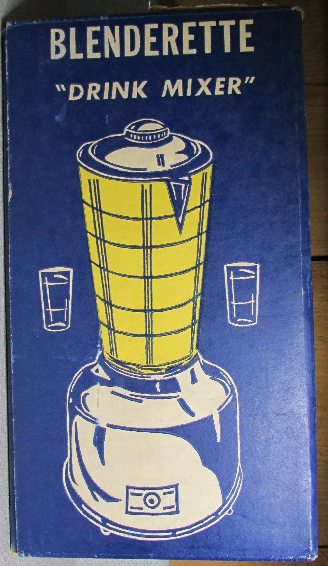 RARE Circa 1952 La Belle Silver Company BLENDERETTE Drink Mixer NEW IN BOX NR