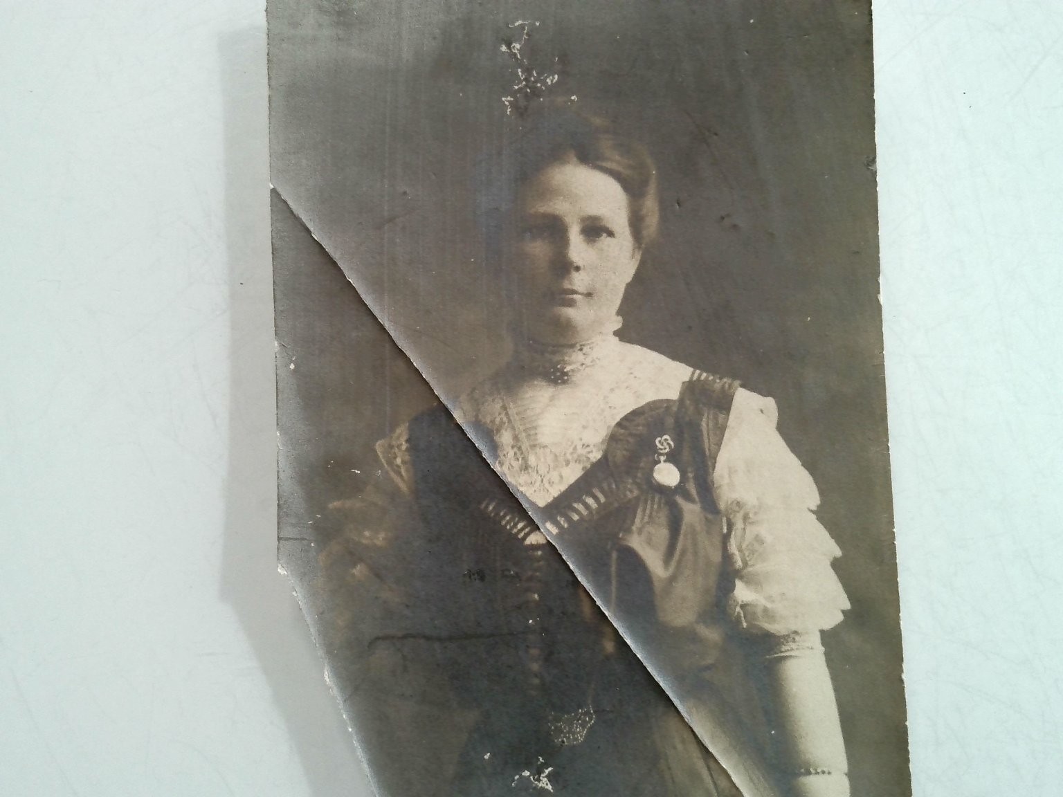 Antique Photo Woman Portrait Emblem Early 1900s Historical Print Antique Photo Woman Portrait Emblem Early 1900s Historical Print