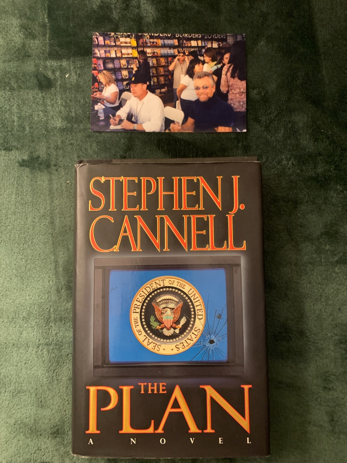 Stephen J Cannell signed book The Plan HCDJ with event photo obtained in person Stephen J Cannell signed book The Plan HCDJ with event photo obtained in person