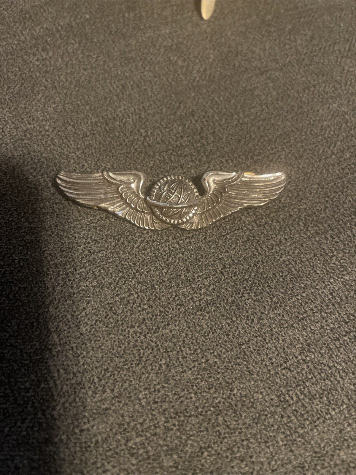 WWII WW2 Air Force Navigator’s Sterling Silver Wings Pin Gemsco Badge 3” Long 