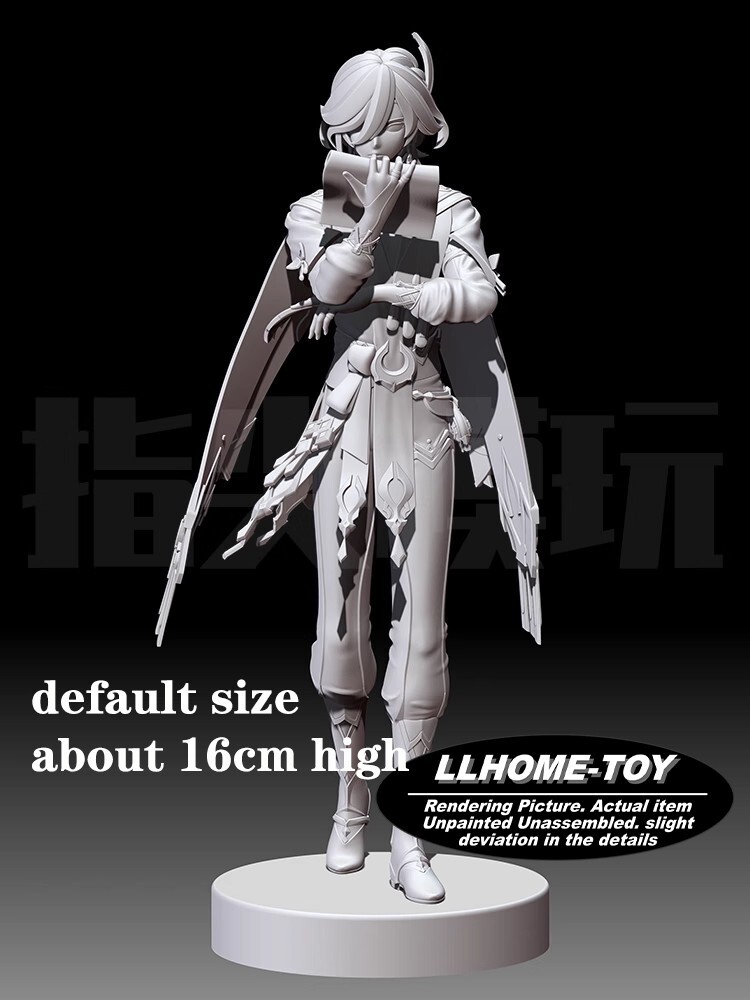 Game GS Kaveh designer Elegance Read a book Stand Resin 3D Print GK Kit Figure