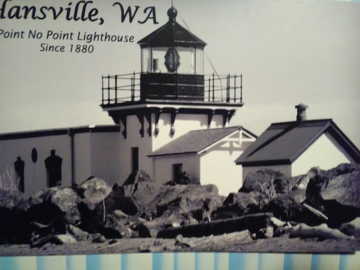 AERIAL VIEW FROM HANSVILLE WA POINT NO POINT LIGHTHOUSE HANSVILLE WA