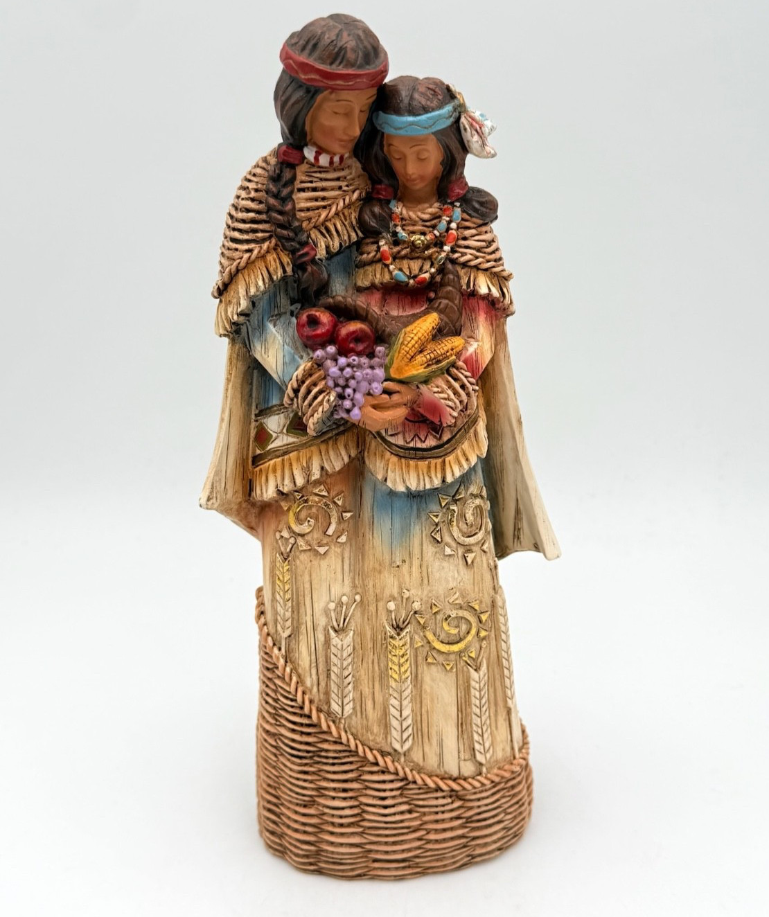 2011 ROMAN Figurine — Native American Couple — Thanksgiving Harvest
