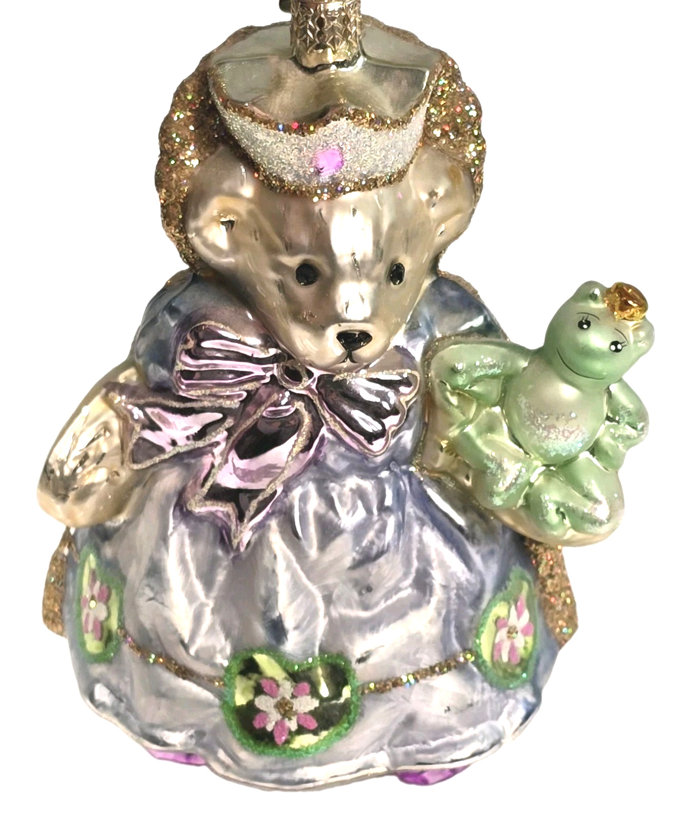 Rare Christopher Radko PRINCESS MUFFY & THE POLLYWOG Glass Christmas Ornament