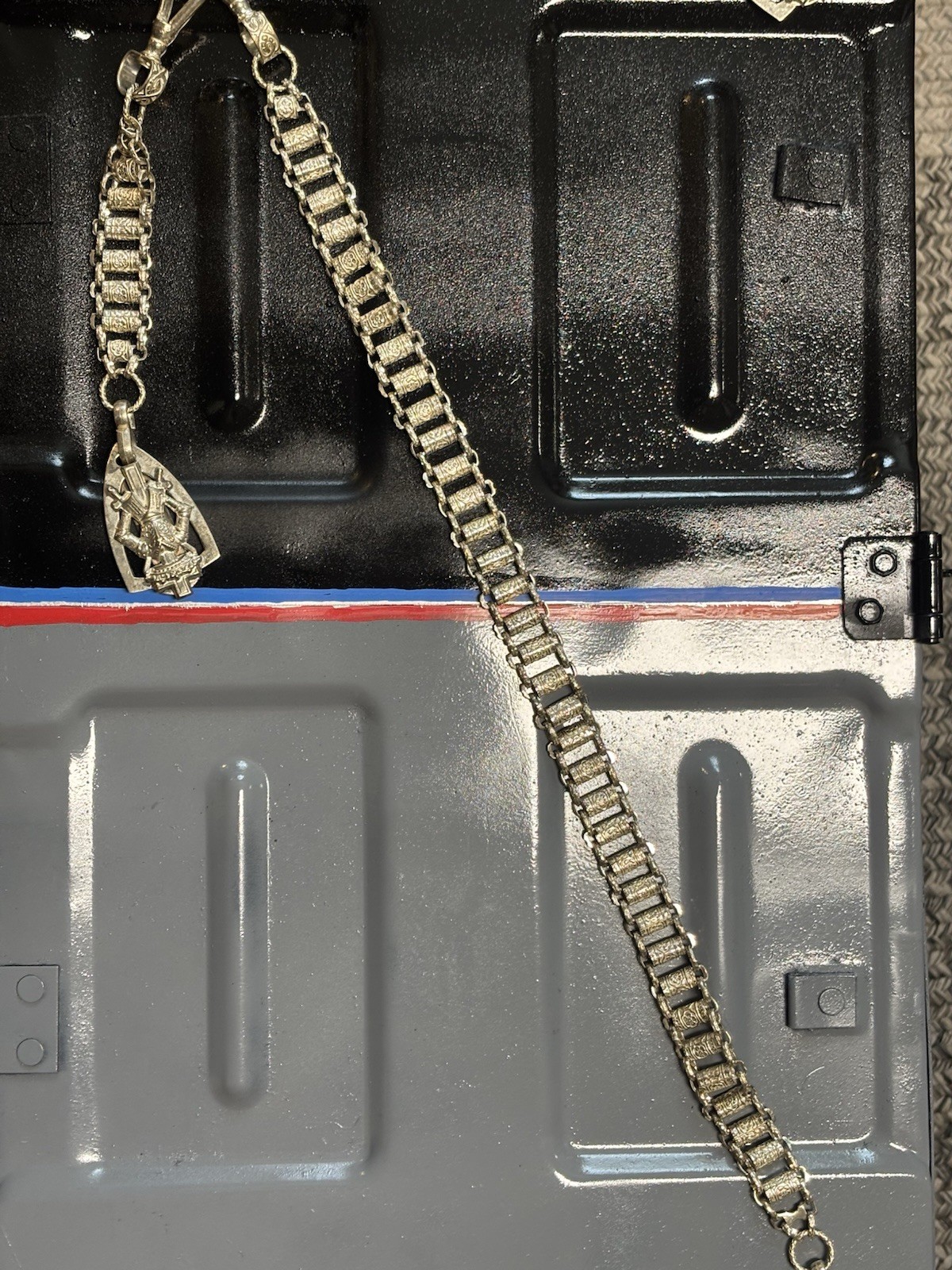 Masonic Knights Templar-Victorian Period Ceremonial Sword Hanger Chain Set