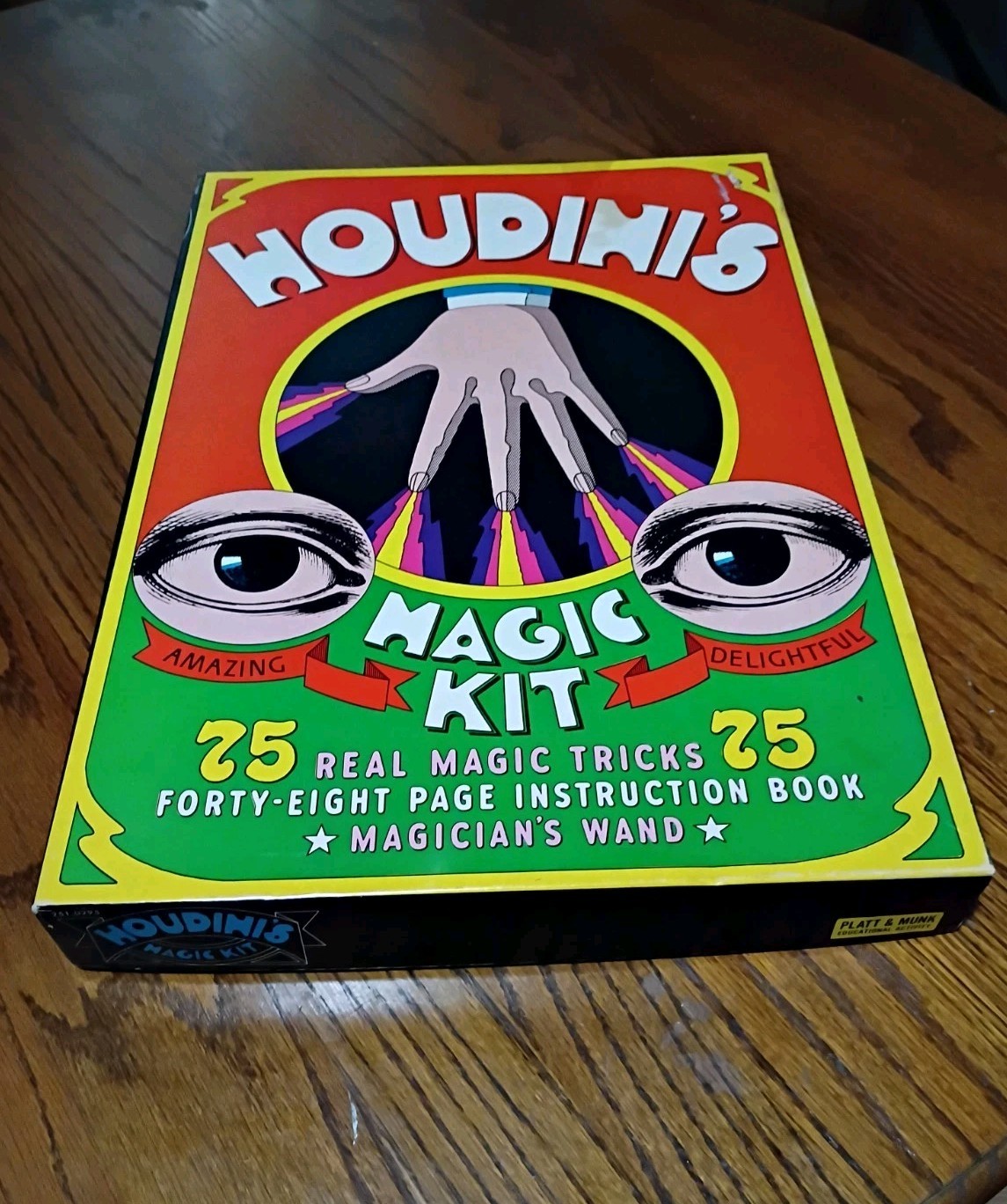 Awesome Vintage 1967 Houdini Magic Kit Platt & Munk with Trick Book USA