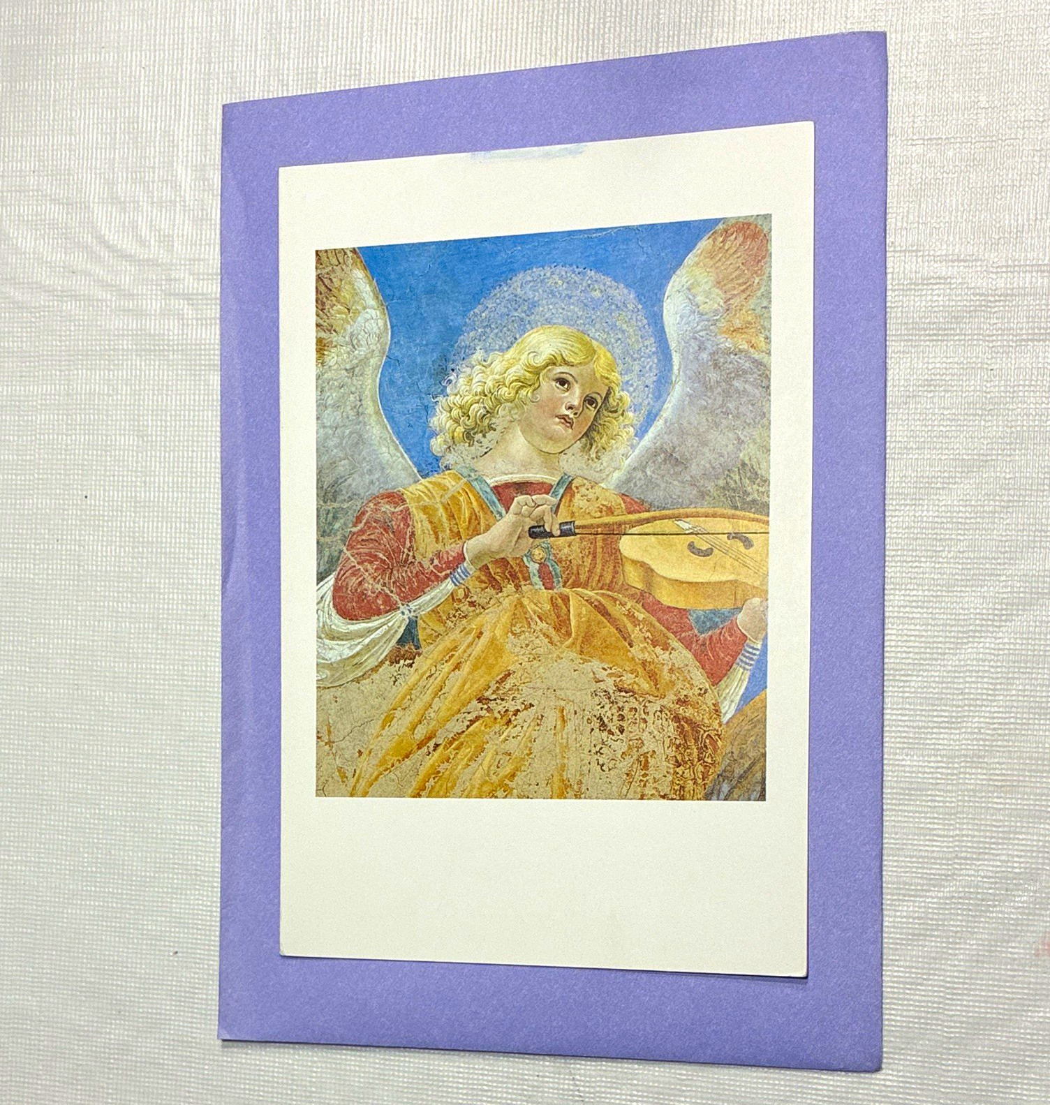 Vintage Vatican Collections Music-Making Angel Greeting Card-set of 3