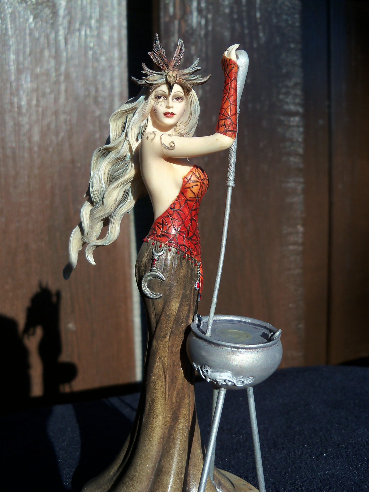 DRAGONSITE CERRIDEN WELSH MYTHICAL WITCH JESSICA GALBREATH  SCULPTURE- ORIG BOX