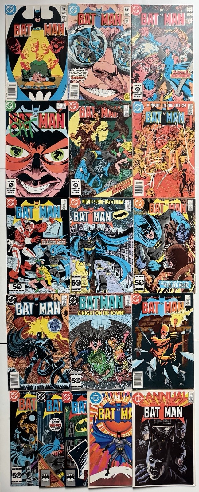 Batman 354 356 365 371 373 383 384 385 387 390 392 393 394 398 399 Annuals Lot