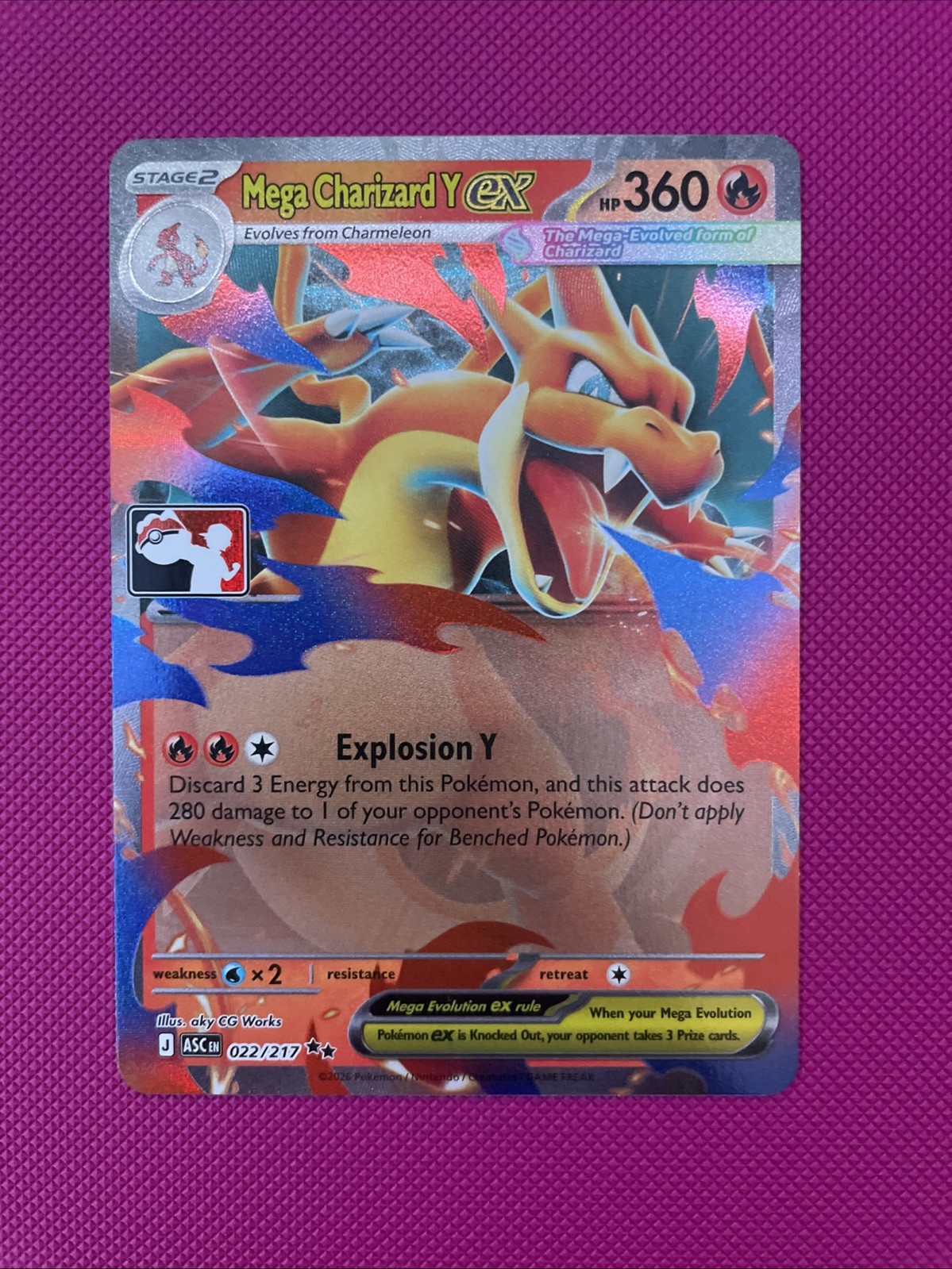 Mega Charizard Y Play Prize Pack Promo Mega Charizard Y Play Prize Pack Promo