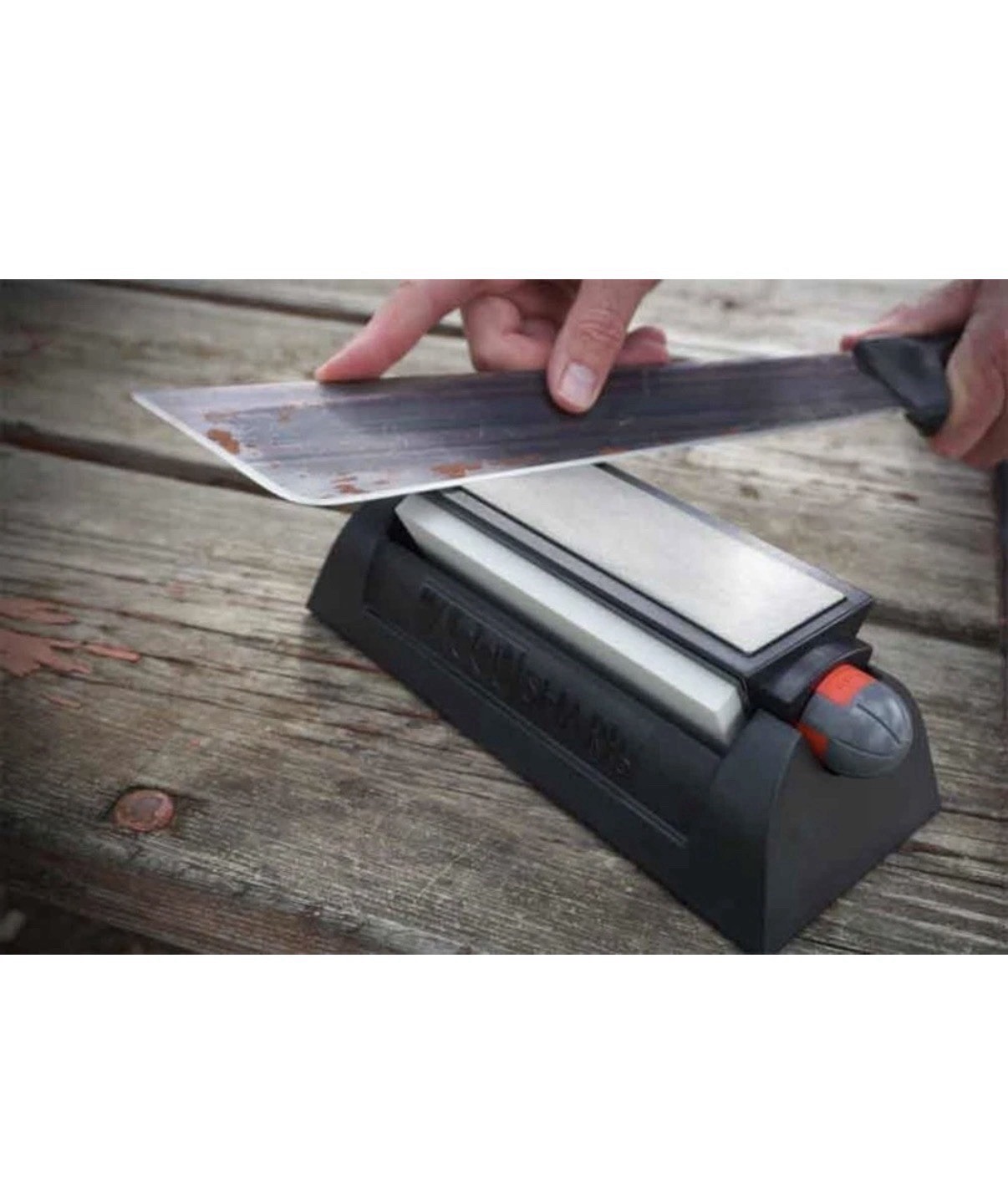 AccuSharp DELUXE Tri-Stone System, Three Stone Surfaces, Rubber Grip #025C AccuSharp DELUXE Tri-Stone System, Three Stone Surfaces, Rubber Grip #025C