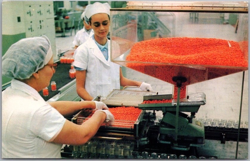c1950s PEARL RIVER, New York Postcard LEDERLE LABORATORIES / Plant Interior