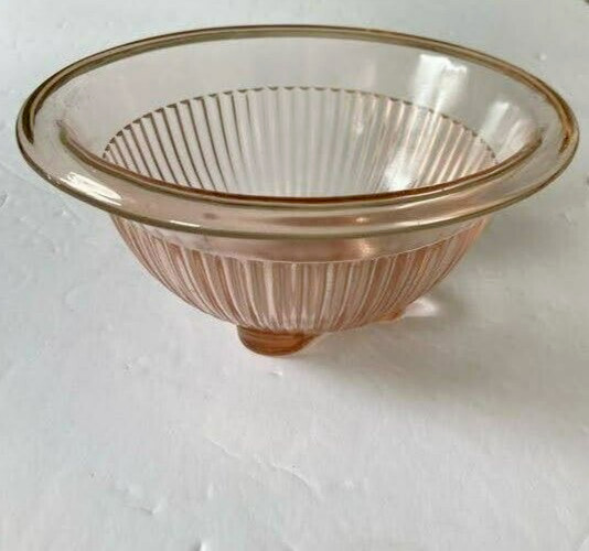 Bowl Depression Glass Pink 6.5\