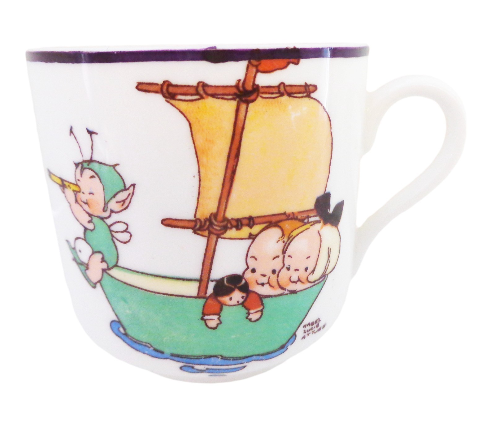 Mabel Lucie Attwell Designed Child\'s Boo Boos AS IS Cup made by Shelley England