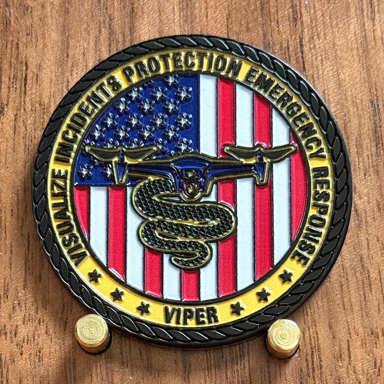 Lancaster Police Viper Drone Emergency Response Challenge Coin  W#9