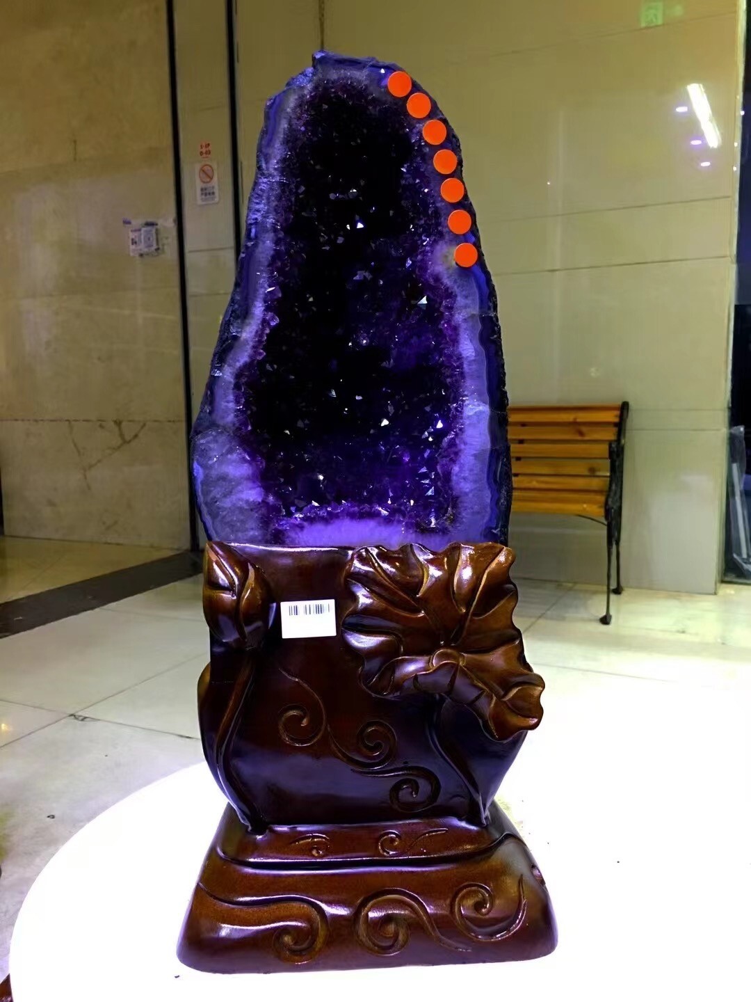 34.17LB Large Natural Amethyst Geode Cathedral Crystal Cluster Specimen Healing 34.17LB Large Natural Amethyst Geode Cathedral Crystal Cluster Specimen Healing