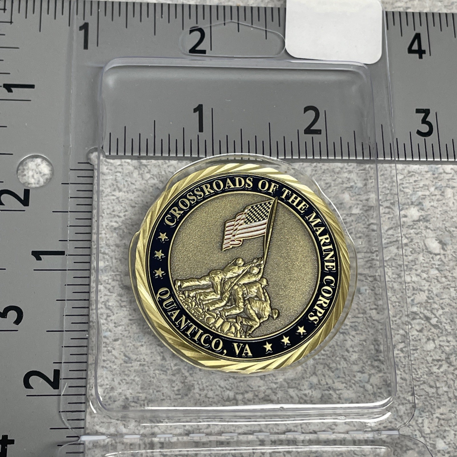 Coin USMC Quantico VA Base Challenge Coin Brand New In Case. Licensed 