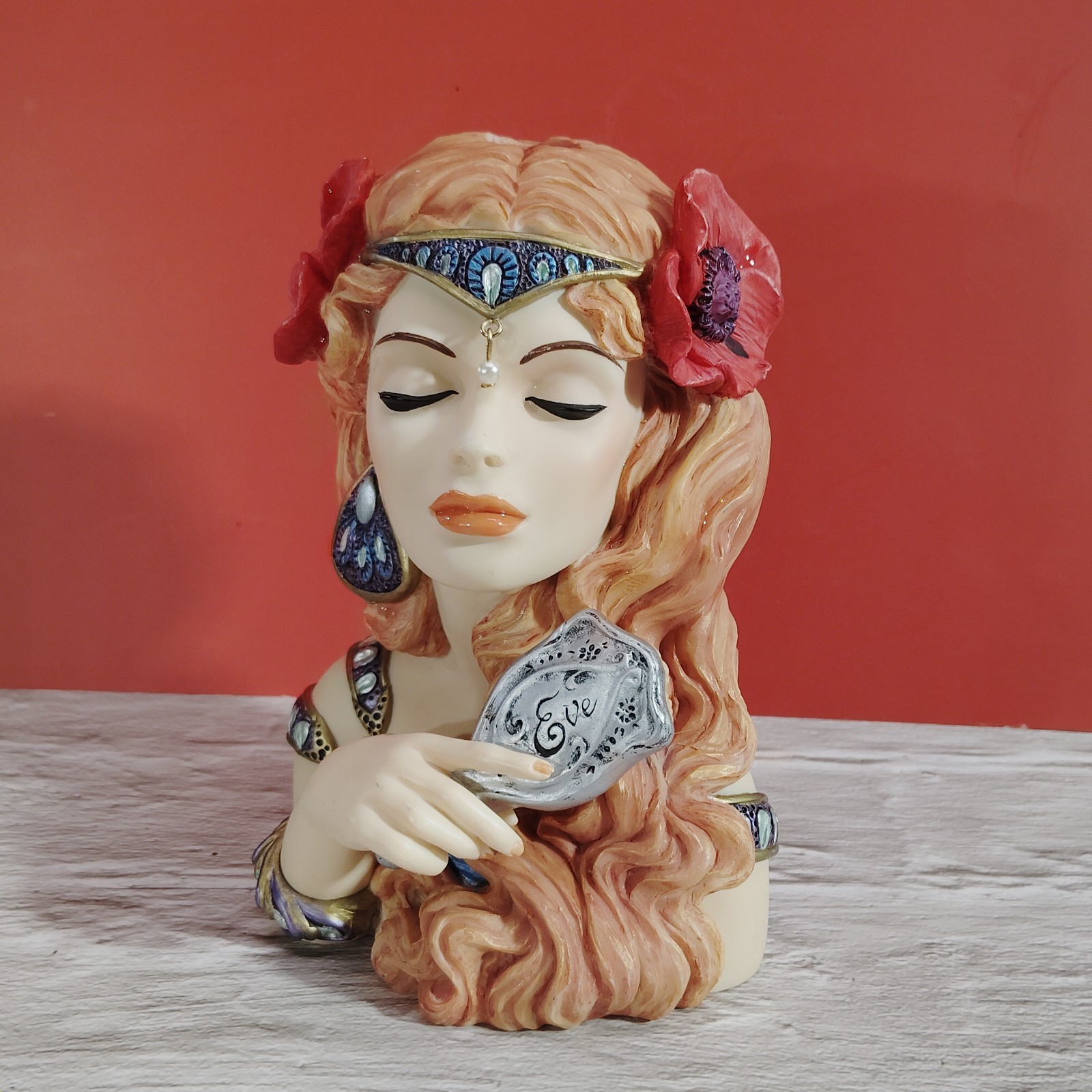 Cameo Girls Deluxe Lady Vase Eve 1917 “Brush with Beauty #742 Of 1500 Home Decor