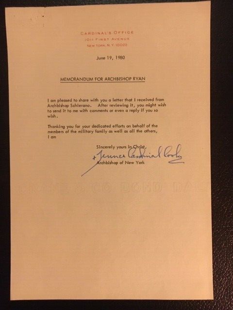 Vintage Catholic Collectible - Cardinal Terrance Cooke - 1980