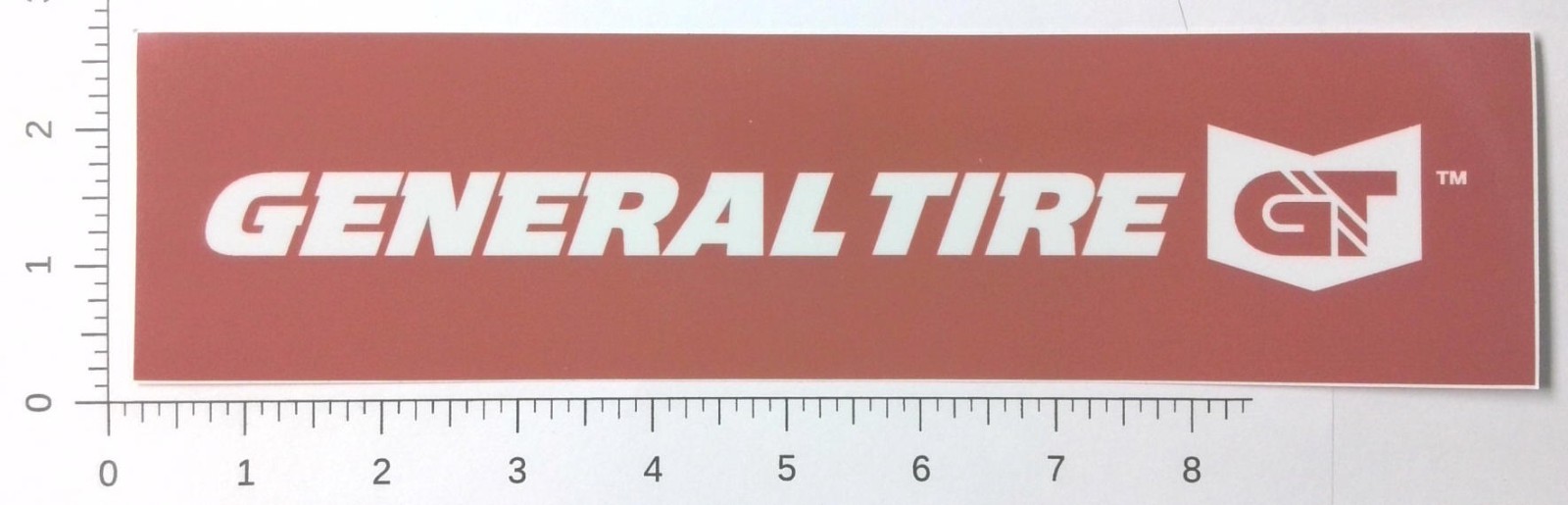 General Tire GT Logo Red White Automotive Racing Banner Sticker Decal