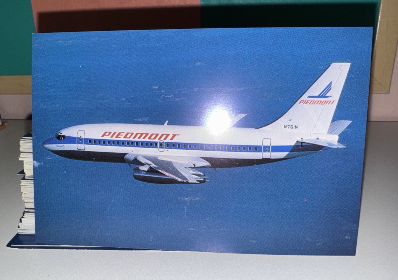 One Piedmont Airlines Boeing 737-200 N761N Aircraft Postcard