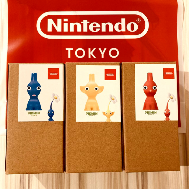 PIKMIN Vase Red Blue Yellow Set of 3 Nintendo TOKYO Japan NEW