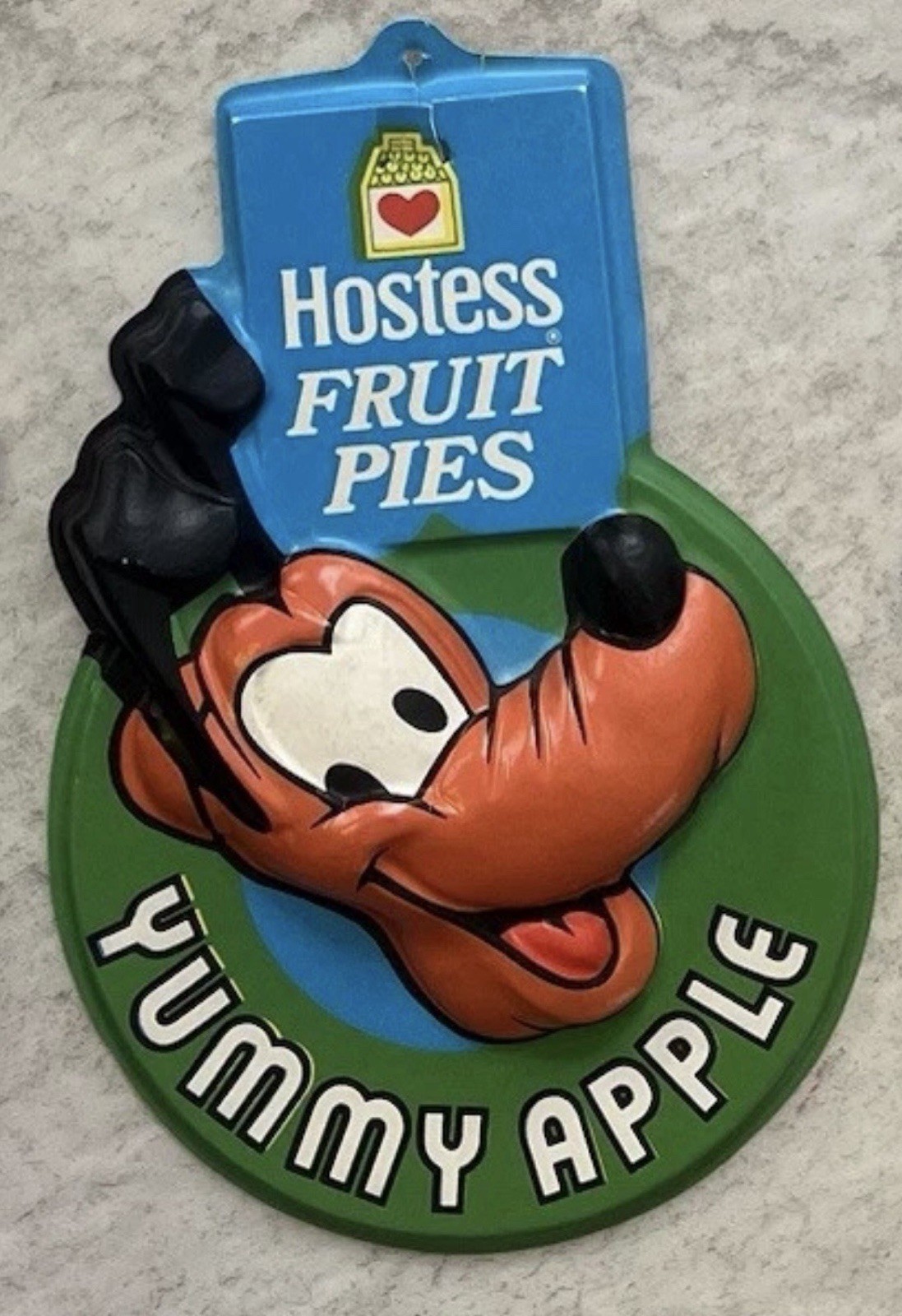Vintage Disney Hostess Fruit Pies Pluto Yummy Apple Grocery Store Promo Display