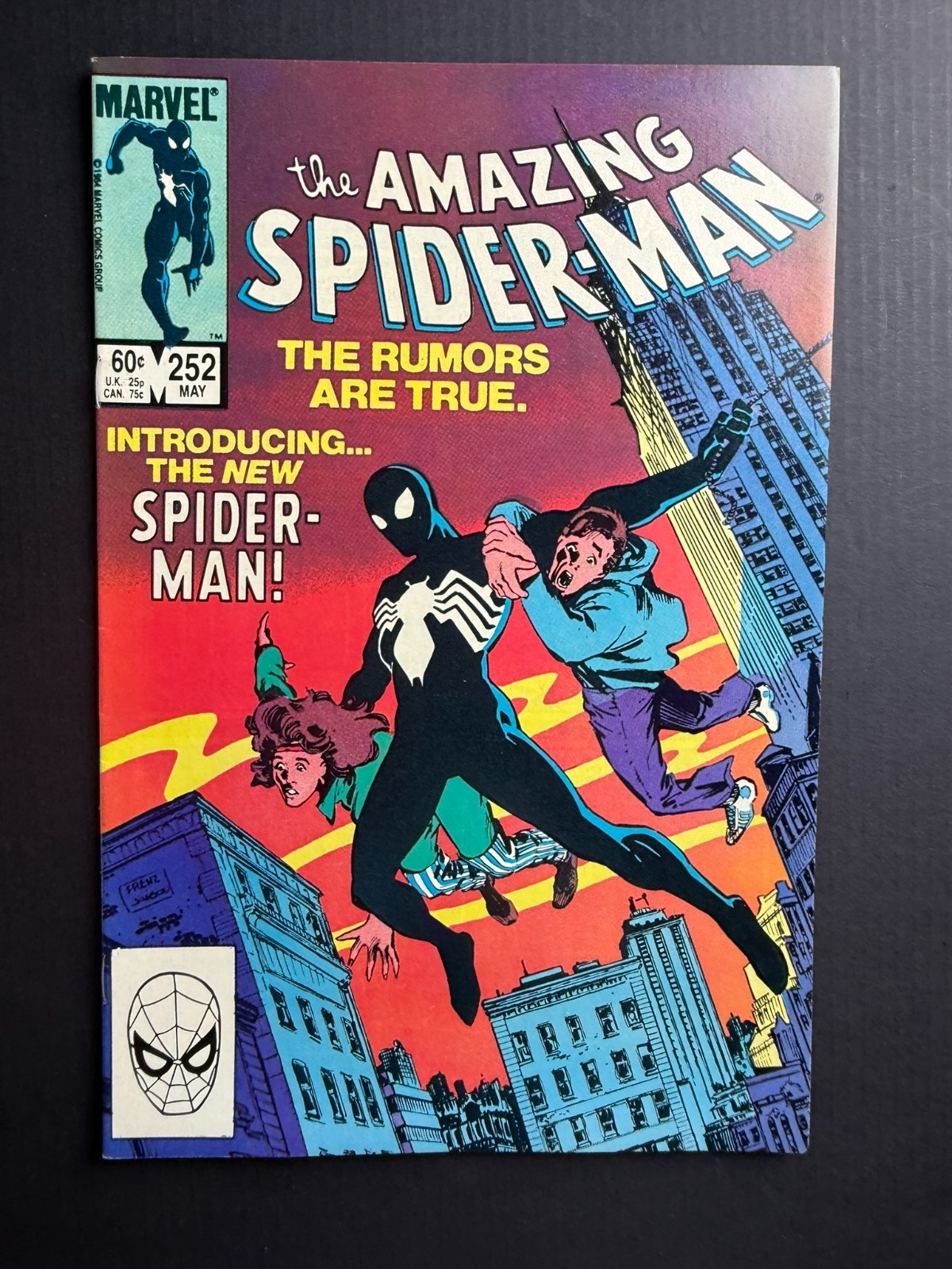 Amazing Spider-Man #252 (1984) 1st Black Costume Symbiote Marvel Key
