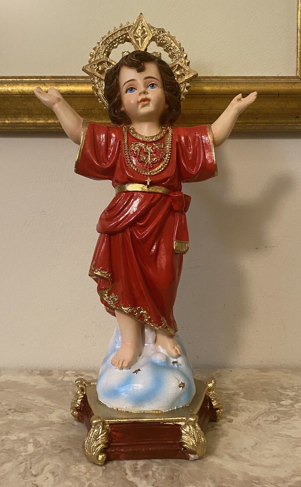 Divino Nino Statue Divine Child 11” Resin Figurine Religious Gift Jesus Child
