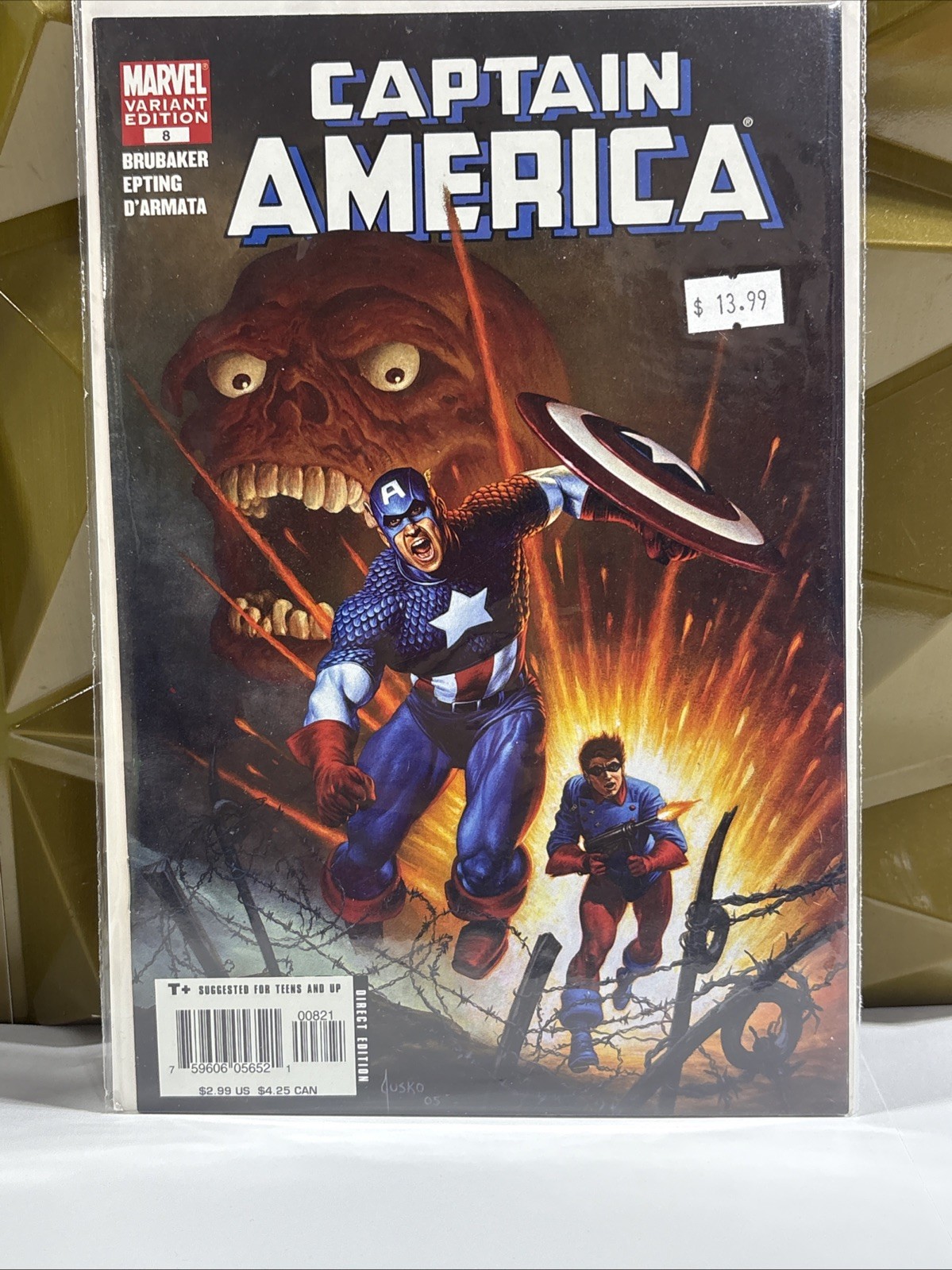 Captain America #8 C Joe Jusko Variant 2nd Winter Soldier Marvel Comics 2005 NM